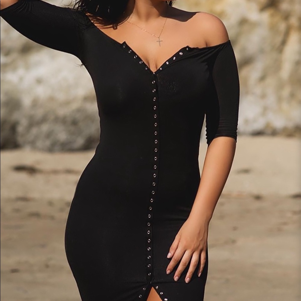 Fashion nova puppy love off the shoulder dress